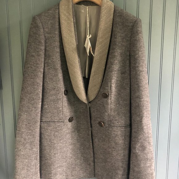 Brunello Cucinelli Jackets & Blazers - Brunello Cucinelli Grey Blazer, 42
